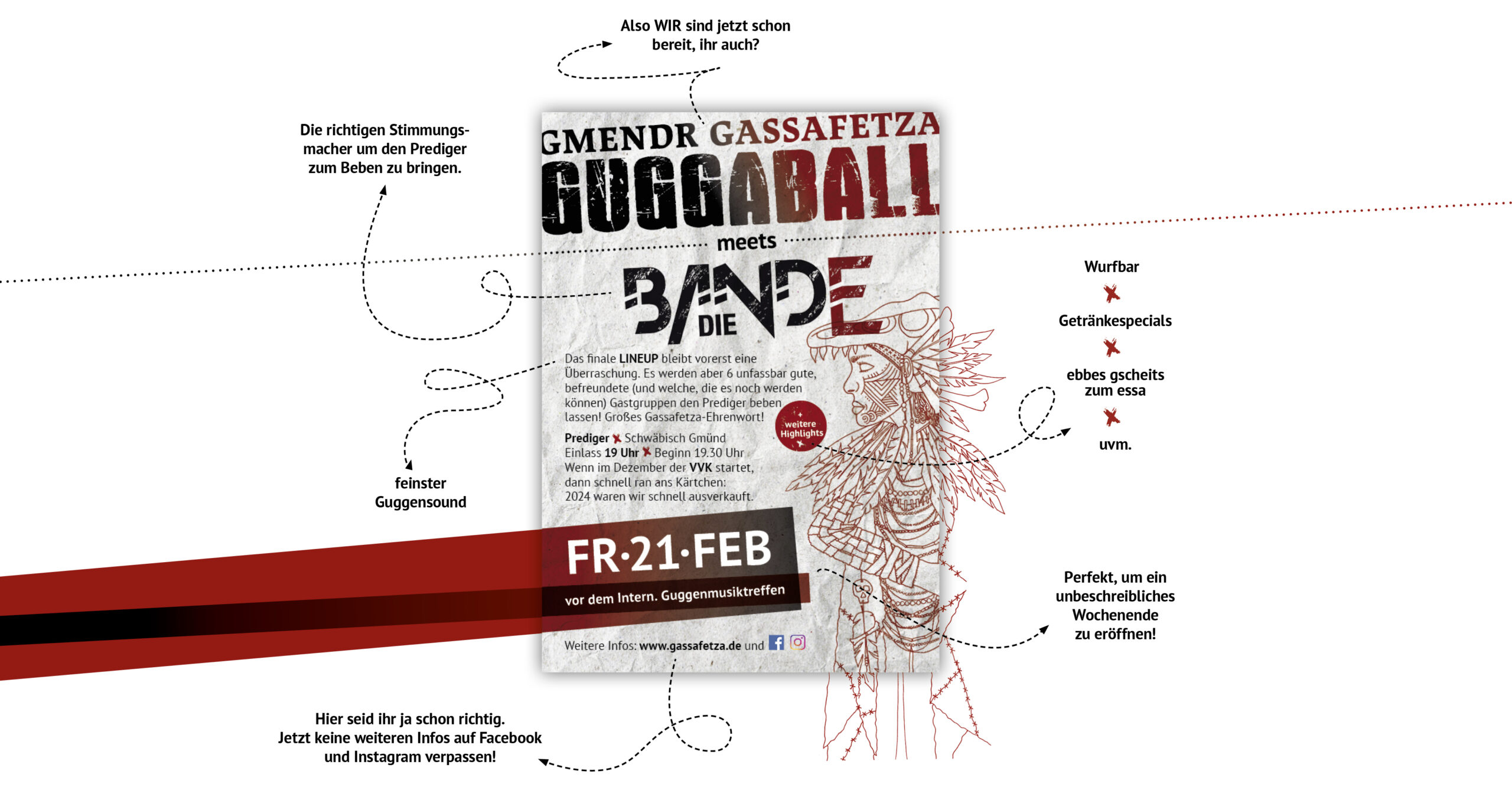 Plakat Gmendr Gassafetza Guggaball 2025 Vorab